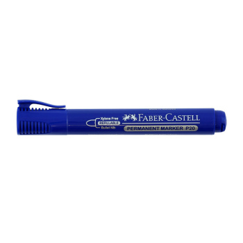 ماژیک وایت برد نوک گرد آبی فابرکاستل مدل Permanent Round Tip Blue