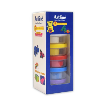خمیر بازی 5 رنگ Artline مدل Animal