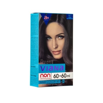 کیت رنگ مو قهوه ای خاکستری روشن ویانا شماره 5/1