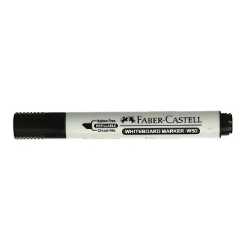 ماژیک وایت برد نوک تخت مشکی فابرکاستل مدل Chisel Tip Black