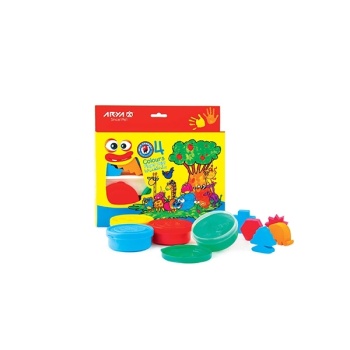 رنگ انگشتی 4 رنگ آریا همراه با مهر اسفنجی