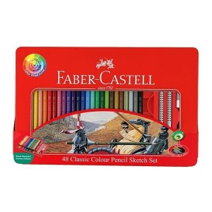 مداد رنگی Faber Castell مدل Tinجعبه فلزی