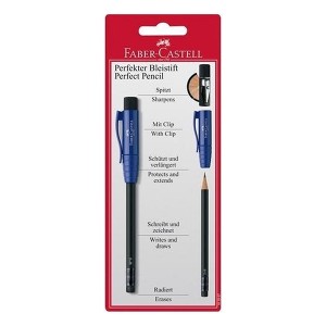 ست مداد مشکی و تراش Faber Castell مدل Perfect Pencil