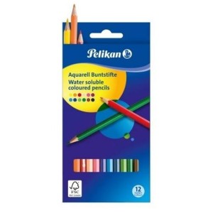 مداد رنگی 12 رنگ Pelikan مدل aquarell buntstifte