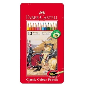 مداد رنگی Faber Castell مدل Kutu جعبه فلزی
