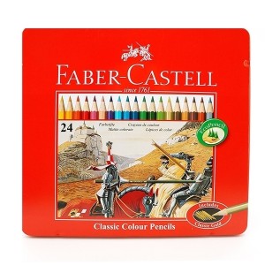 مداد رنگی Faber Castell مدل Classic جعبه فلزی